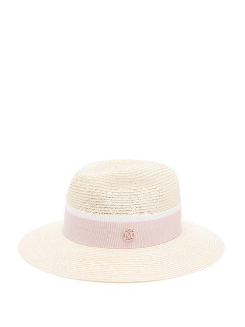 Matchesfashion.com Maison Michel - Henrietta Straw Hat - Womens - Pink