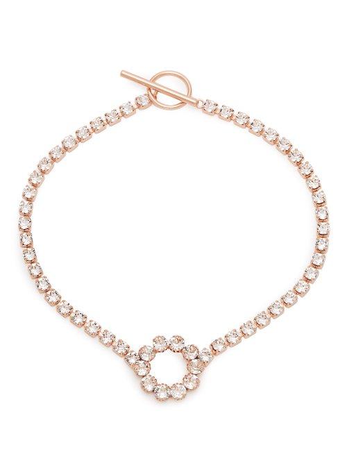 Matchesfashion.com Isabel Marant - Crystal Embellished Necklace - Womens - Clear