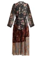 Zimmermann Unbridled Pleated Floral-print Crepe Dress