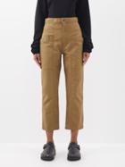 Isabel Marant Toile - Pandore Cotton-blend Cropped Trousers - Womens - Khaki