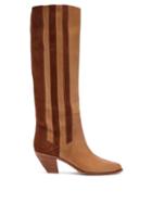 Matchesfashion.com Golden Goose Deluxe Brand - Nebbia Panelled Leather Boots - Womens - Tan