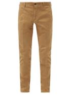 Matchesfashion.com Incotex - Slim-fit Cotton-blend Chino Trousers - Mens - Beige