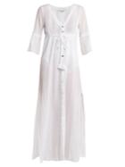 Heidi Klein Portofino Tie-front Cotton Cover-up