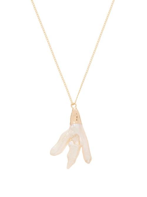 Matchesfashion.com Albus Lumen - Keshi-pearl Pendant & 18ct Gold Necklace - Womens - Pearl