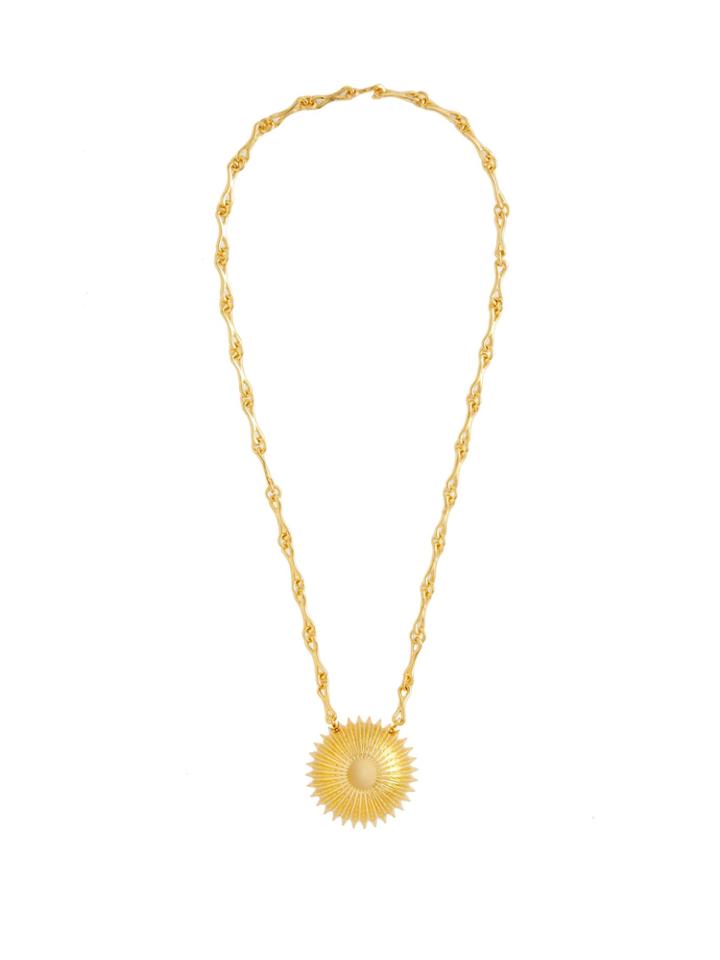 Joelle Kharrat Cactus Pendant Gold-plated Brass Necklace