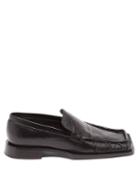 Jil Sander - Nikki Square-toe Leather Loafers - Womens - Black