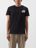 Moncler - Logo-patch Cotton-jersey T-shirt - Mens - Black