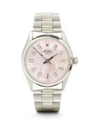 Jacquie Aiche - Vintage Rolex Oyster Diamond & Steel Watch - Womens - Pink Multi