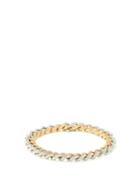 Matchesfashion.com Shay - Diamond & 18kt Gold Chain-link Bracelet - Womens - Silver Gold