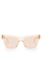 Matchesfashion.com Le Specs - Escapade Oversized Acetate Sunglasses - Womens - Light Pink