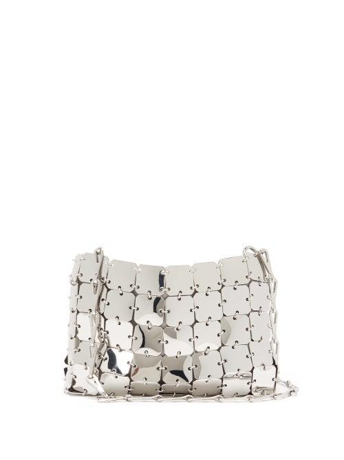 Ladies Bags Paco Rabanne - 1969 Nano Small Chain Shoulder Bag - Womens - Silver