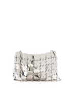 Ladies Bags Paco Rabanne - 1969 Nano Small Chain Shoulder Bag - Womens - Silver