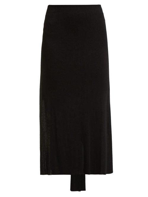 Matchesfashion.com Jacquemus - Lodosa Tie Up Knitted Skirt - Womens - Black