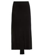Matchesfashion.com Jacquemus - Lodosa Tie Up Knitted Skirt - Womens - Black