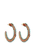 Isabel Marant Many Men Beaded Hoop Earrings