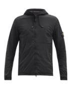Matchesfashion.com Stone Island - Hooded Garment-dyed Skin Touch Nylon-tc Jacket - Mens - Black