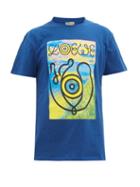 Matchesfashion.com Eye/loewe/nature - Landscape-print Cotton-jersey T-shirt - Mens - Blue