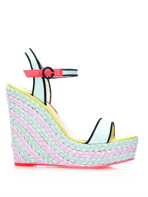 Sophia Webster Lucita Bi-colour Espadrille Wedges