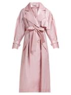 Matchesfashion.com Vika Gazinskaya - Silk Taffeta Trench Coat - Womens - Pink