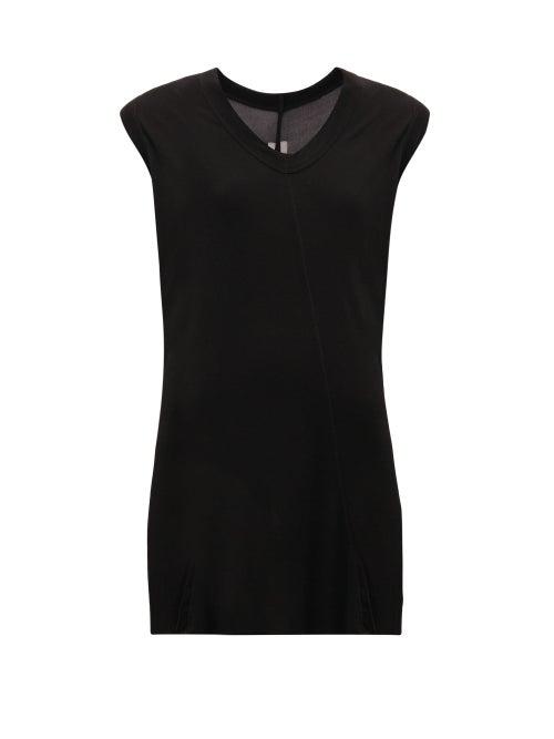Matchesfashion.com Rick Owens Drkshdw - V-neck Gauze Top - Womens - Black