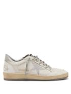 Matchesfashion.com Golden Goose Deluxe Brand - Ballstar Low Top Leather Trainers - Womens - White Silver