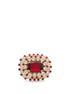 Matchesfashion.com Dolce & Gabbana - Crystal Embellished Ring - Womens - Red