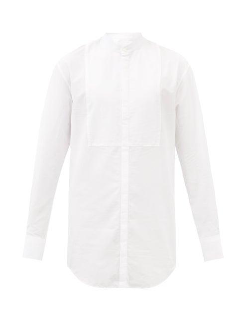 Bourrienne Paris X - Matinale Bib-front Cotton-blend Poplin Shirt - Mens - White