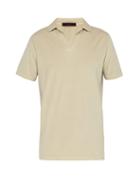 Matchesfashion.com The Gigi - Thaiti Cotton Velour Polo Shirt - Mens - Beige
