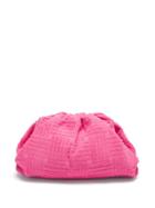 Bottega Veneta - The Pouch Intrecciato-jacquard Terry Bag - Womens - Pink