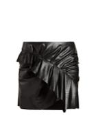 Isabel Marant Étoile Zeist Ruffled Faux Leather Mini Skirt