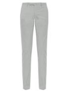 Matchesfashion.com Incotex - Slim Leg Cotton Blend Chino Trousers - Mens - Light Blue