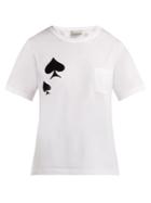 Vika Gazinskaya Spade-print Cotton-jersey T-shirt