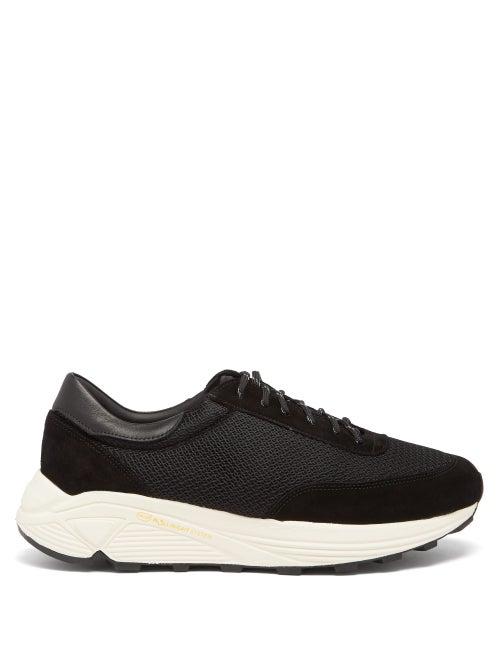 Matchesfashion.com Our Legacy - Mono Suede And Mesh Trainers - Mens - Black