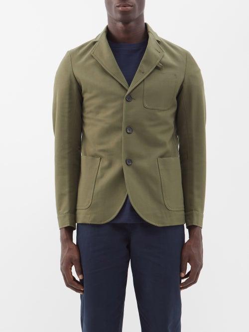 Oliver Spencer - Solms Organic-cotton Blazer - Mens - Khaki
