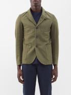 Oliver Spencer - Solms Organic-cotton Blazer - Mens - Khaki