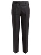Matchesfashion.com Masscob - Cleo Prince Of Wales Checked Wool Blend Trousers - Womens - Grey
