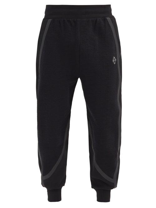 Matchesfashion.com A-cold-wall* - Logo-plaque Cotton-blend Jersey Track Pants - Mens - Black
