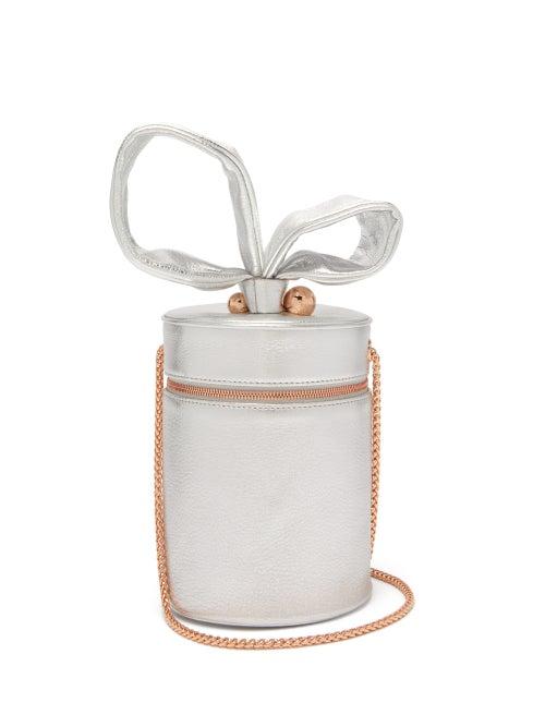 Matchesfashion.com Sophia Webster - Bonnie Metallic Leather Cylinder Bag - Womens - Silver