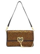 Matchesfashion.com Givenchy - Charm Gv3 Embroidered Shoulder Bag - Womens - Gold Multi