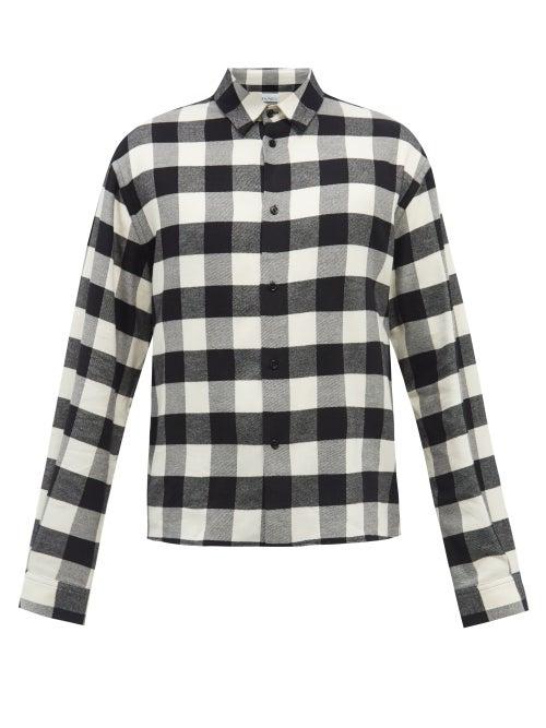 Mens Rtw Raey - Oversized Checked Cotton Shirt - Mens - White Multi