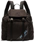 Matchesfashion.com Prada - Logo Nylon Backpack - Mens - Black