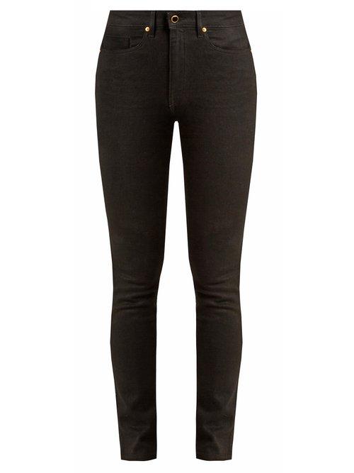 Matchesfashion.com Khaite - Vanessa High Rise Skinny Leg Jeans - Womens - Black