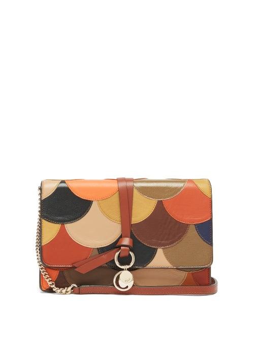Chlo - Alphabet Patchwork Leather Cross-body Bag - Womens - Multi