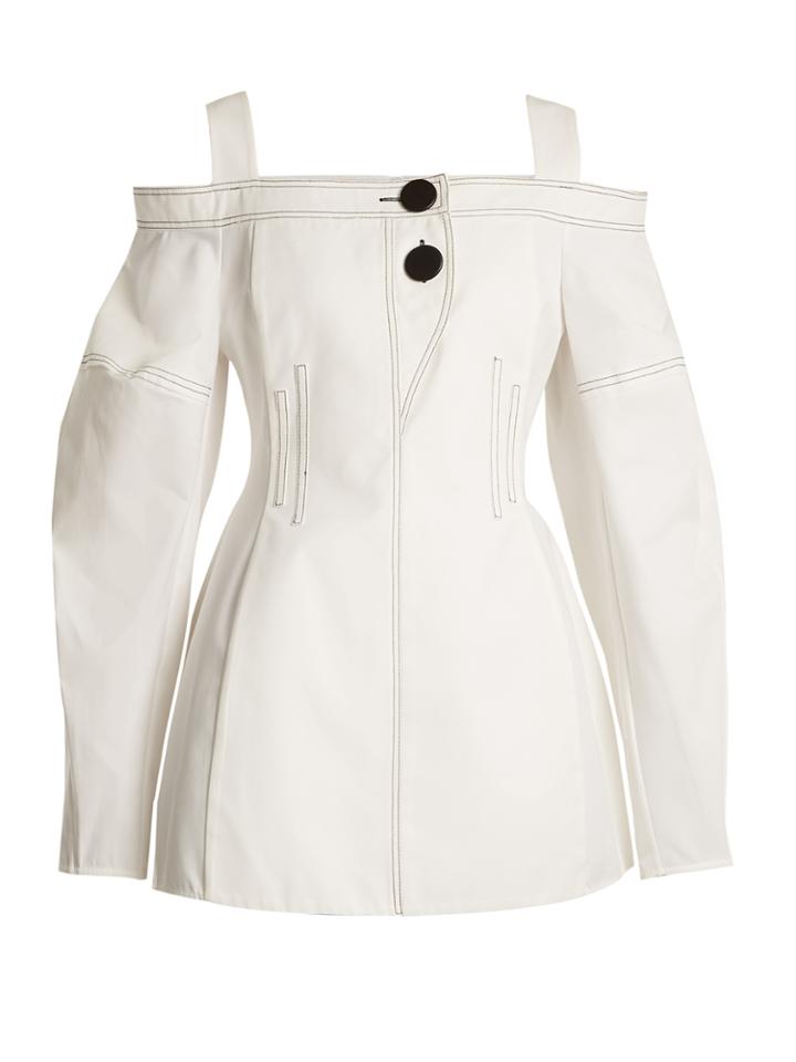 Ellery Sugar Off-the-shoulder Cotton Top