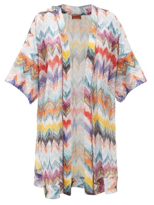 Matchesfashion.com Missoni Mare - Zigzag-jacquard Coverup - Womens - Multi