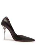 Matchesfashion.com Vetements - Eiffel Tower Heel Leather Pumps - Womens - Black
