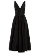 Matchesfashion.com Roksanda - Ravena Sequin Embellished Taffeta Midi Dress - Womens - Black