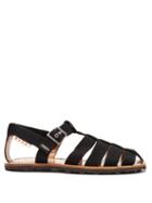 Matchesfashion.com Marni - Multi Strap Canvas Sandals - Mens - Black