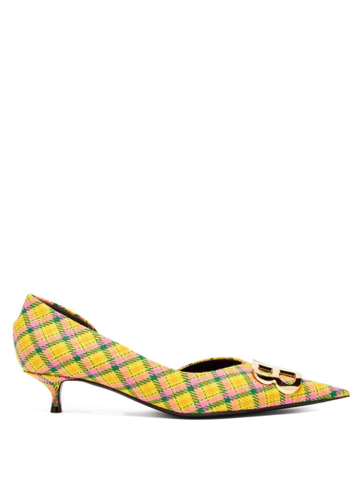 Balenciaga Checked Bb Pumps