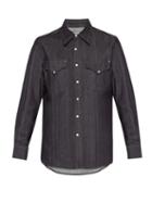 Matchesfashion.com Eytys - Sierra Raw Slim Fitting Denim Shirt - Mens - Indigo